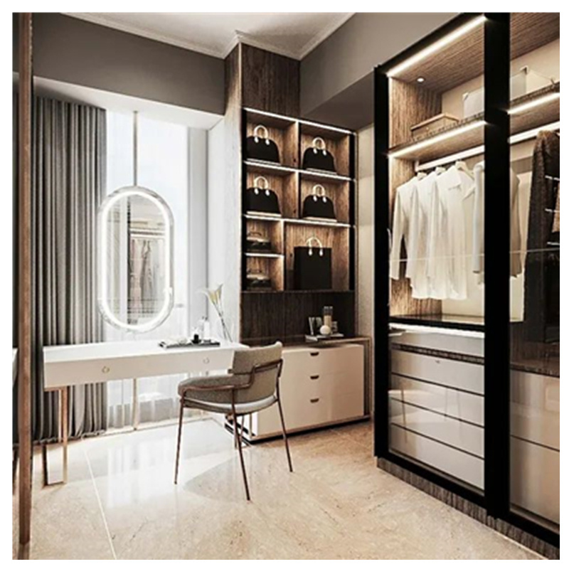 CBMmart customized wall wardrobe closet sliding wardrobe mirror door system   walk in closet wardrobe