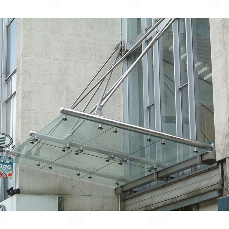 CBMmart Steel Structure Canopy Entrance Door Glass Awning/steel Bracket Canopy