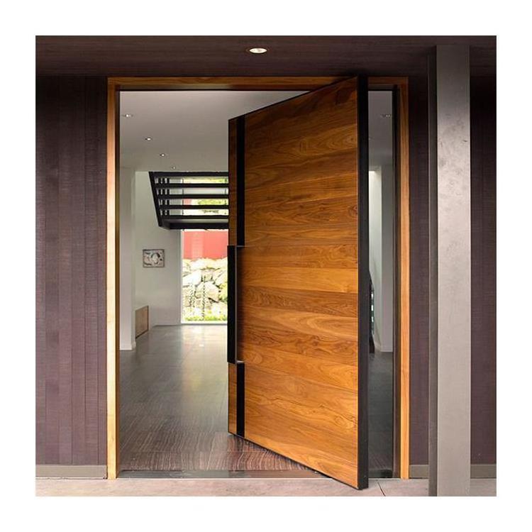 Modern Style Pivot Entry Door Exterior Front Pivot Wood Door for Villa