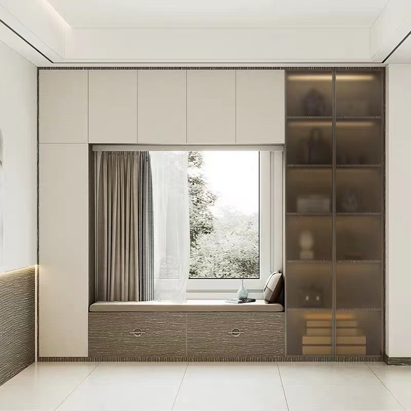 CBMmart free standing wardrobes sliding doors walk in closet wooden wardrobes