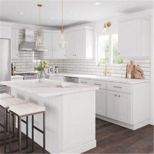 CBMmart Modern Design White Shaker Style Wall Hanging Pantry Laundry Mudroom Wine Cabinets Kitchen Cabinet