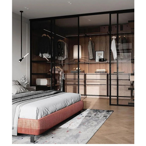 CBMmart customized wall wardrobe closet sliding wardrobe mirror door system   walk in closet wardrobe