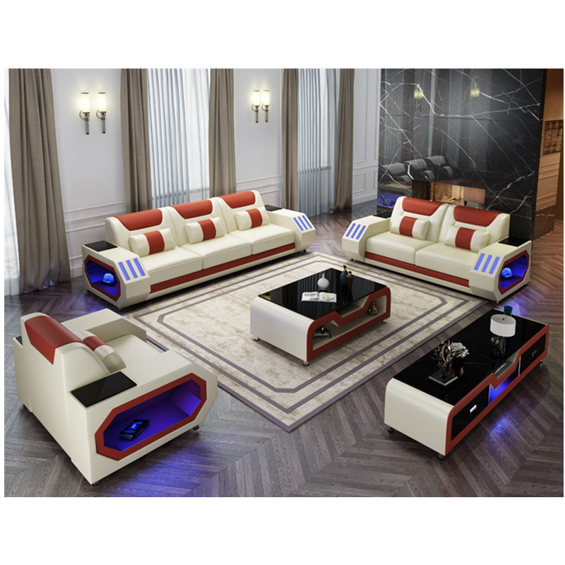 Hotsale living room sofa set real genuine leather sofa 3 2 1 seats sofa bed