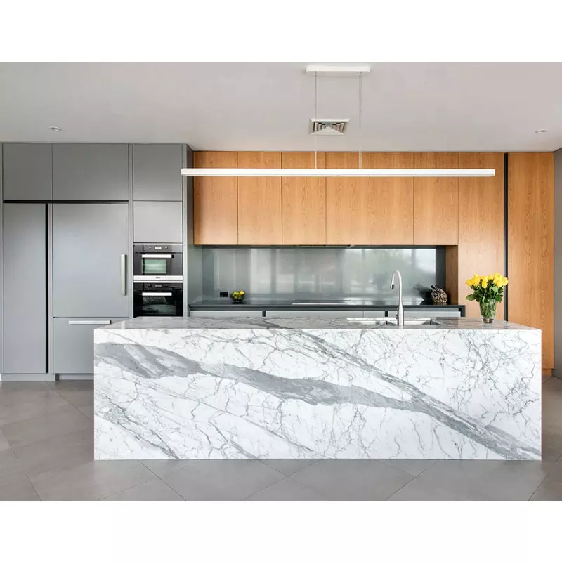 Modern ready to assemble kitchen design high gloss white lacquer painting kitchen cabinets