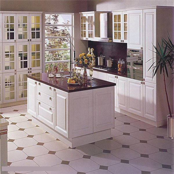 New model American classic design customized solid wood kitchen cabinet