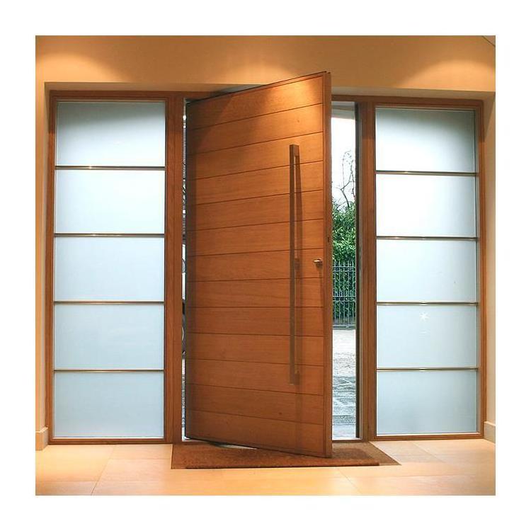 Modern Style Pivot Entry Door Exterior Front Pivot Wood Door for Villa