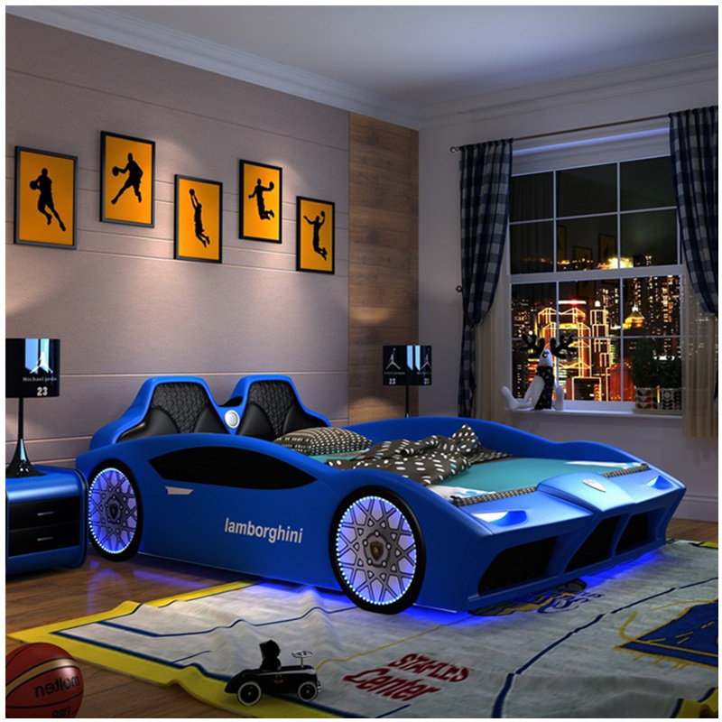 cool Lamborghini Car-bed  creative Children bed with protection guardrail children toy bed