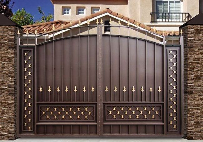 CBMmart widely used simple quality fencing trellis aluminum gates sliding easily assembled swing wrought main iron gate designs