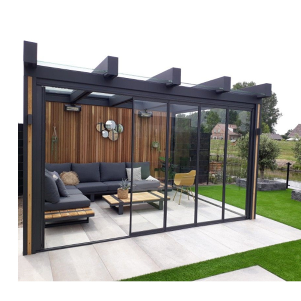 CBMmart 4 Season Sunrooms Aluminum Glass Prefab House For Solarium Free Standing Sunroom kit