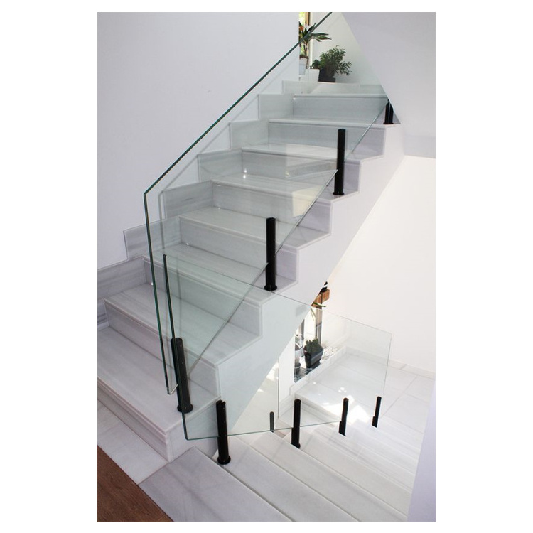 Spigot Tempered Glass Staircase/Balcony Balustrades & Handrails Railing Design Stairfor Project