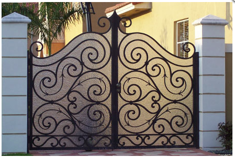 CBMmart widely used simple quality fencing trellis aluminum gates sliding easily assembled swing wrought main iron gate designs