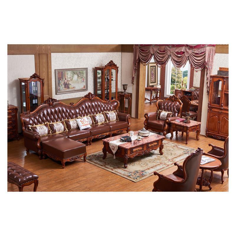 Classic luxury furniture corner couch one two three sofa set luxury couch living room sofas