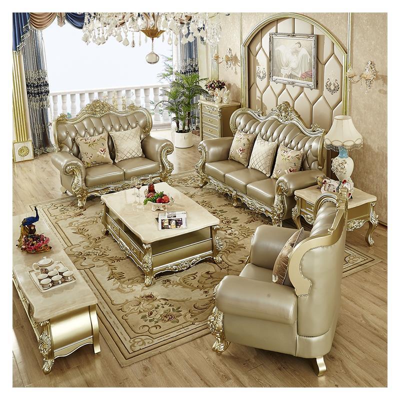 Classic luxury furniture corner couch one two three sofa set luxury couch living room sofas