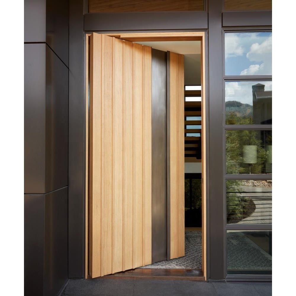 CBMMART Modern Wood Interior Flush Invisible Door Design with Hidden Hinge Frameless Secret Concealed Door