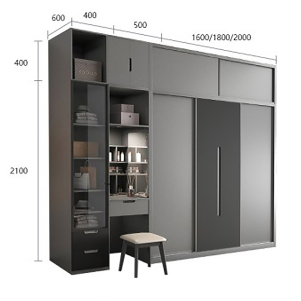 Customized bedroom furniture wardrobes sliding doors customized wardrobe wooden wardrobe