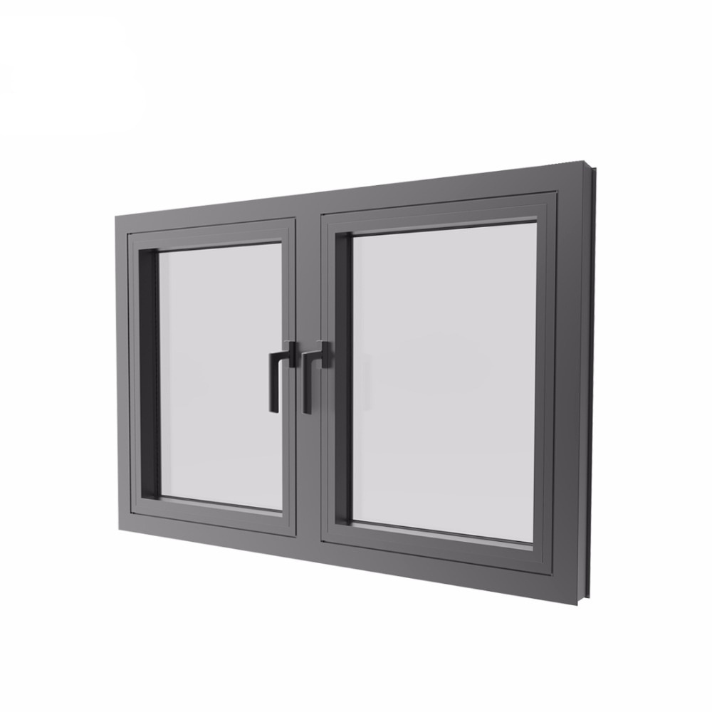 Black Aluminum Window Profile Swing Windows Aluminum Casement Windows With Grill