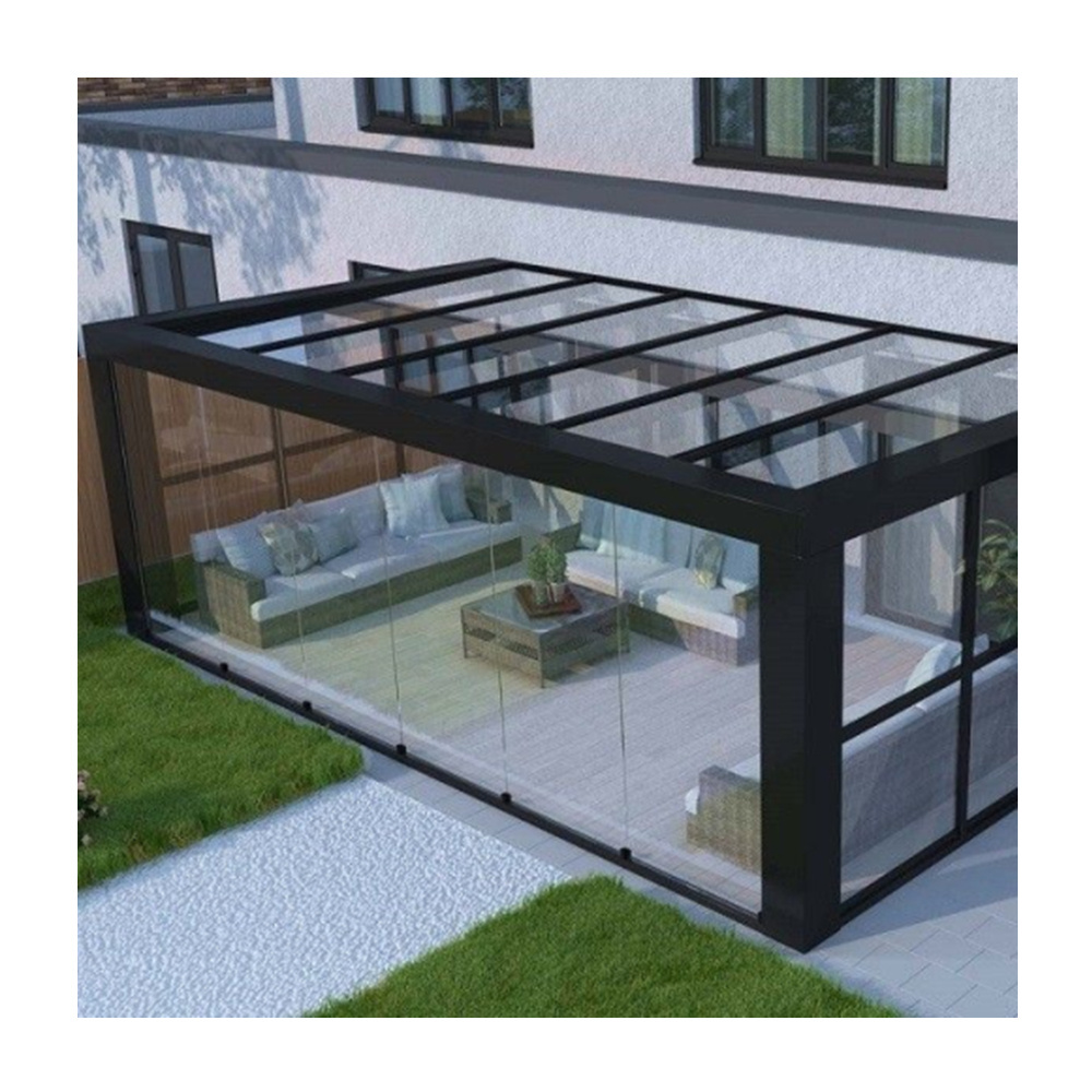 CBMmart 4 Season Sunrooms Aluminum Glass Prefab House For Solarium Free Standing Sunroom kit