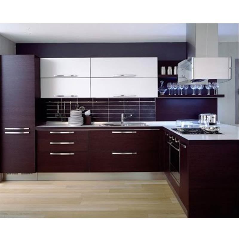 Best quality elegant purple high gloss kitchen cabinet