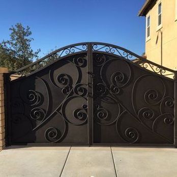 CBMmart widely used simple quality fencing trellis aluminum gates sliding easily assembled swing wrought main iron gate designs