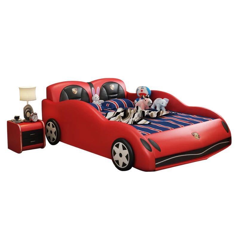 modern children kids king size race car bed