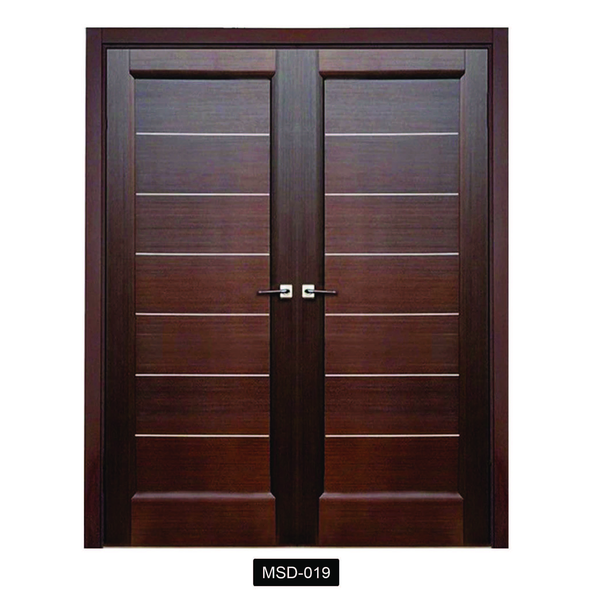 2024 Hot Sale Customized High Quality Modern Design Sound Proof Entrance Double Exterior Front Entry Door