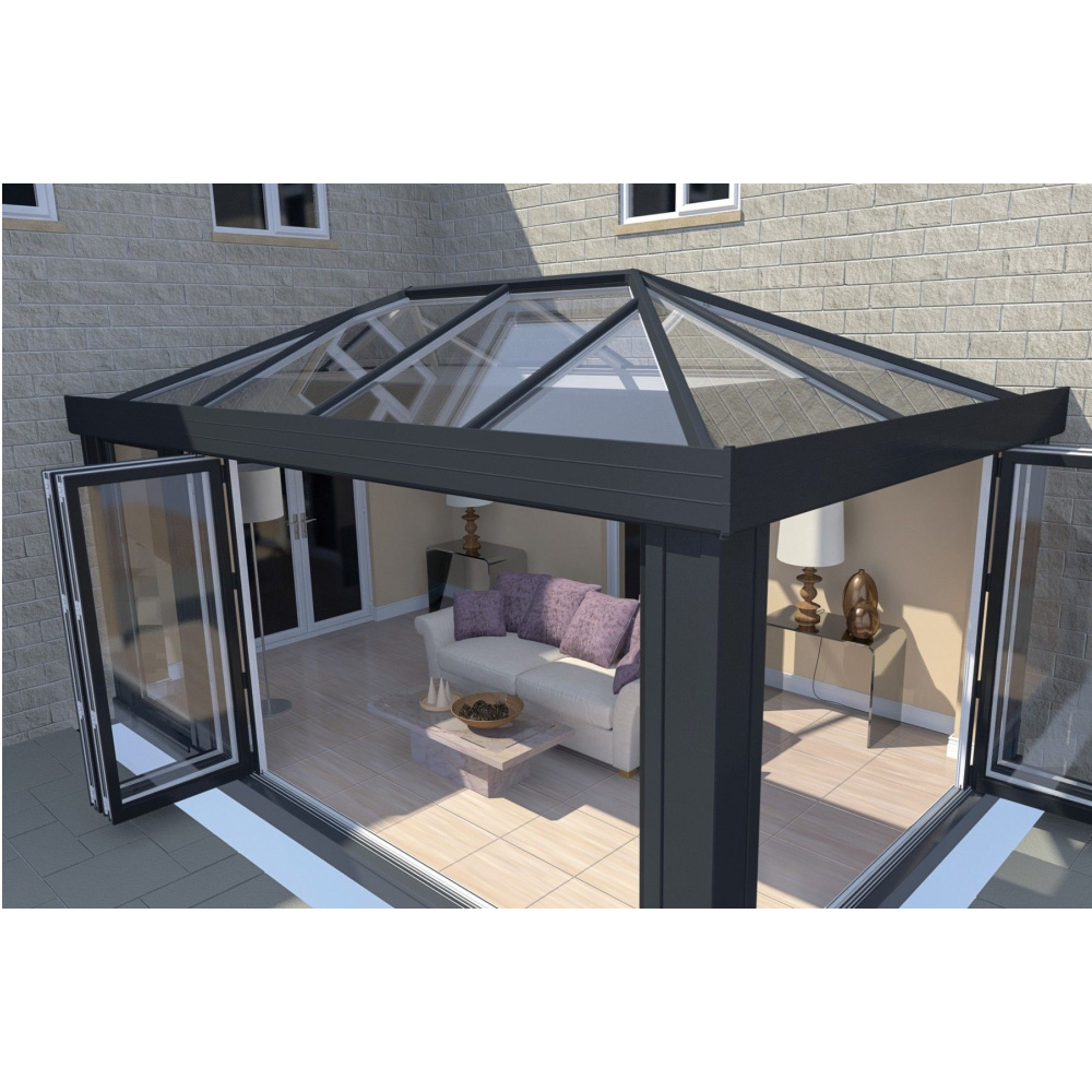 CBMmart updated 4 Season Sunrooms Aluminum Glass Sunroom For Solarium Free Standing Sunroom kit