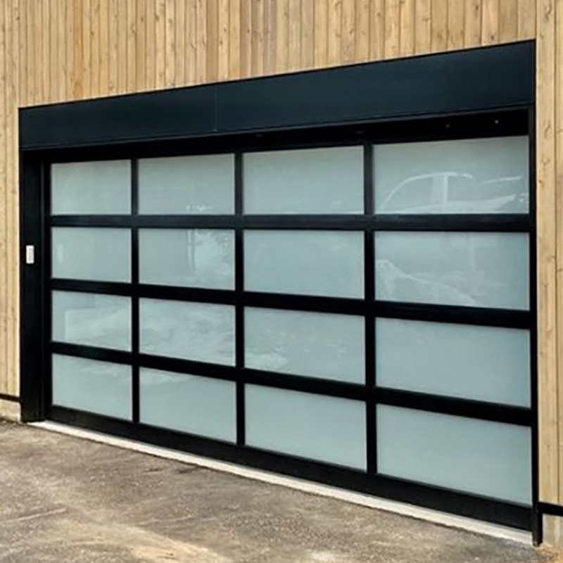 9x8 / 8x7 / 12x7 / 9x7 Modern Electronic Automatic Insulated Clear Glass Panel Car Garage Door for House