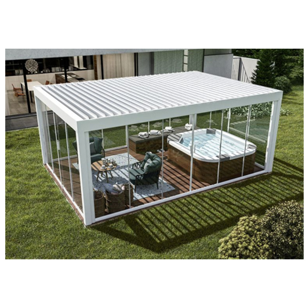 CBMmart 4 Season Sunrooms Aluminum Glass Prefab House For Solarium Free Standing Sunroom kit