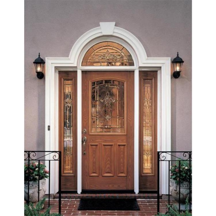 Exterior mahogany solid wood door front entry doors