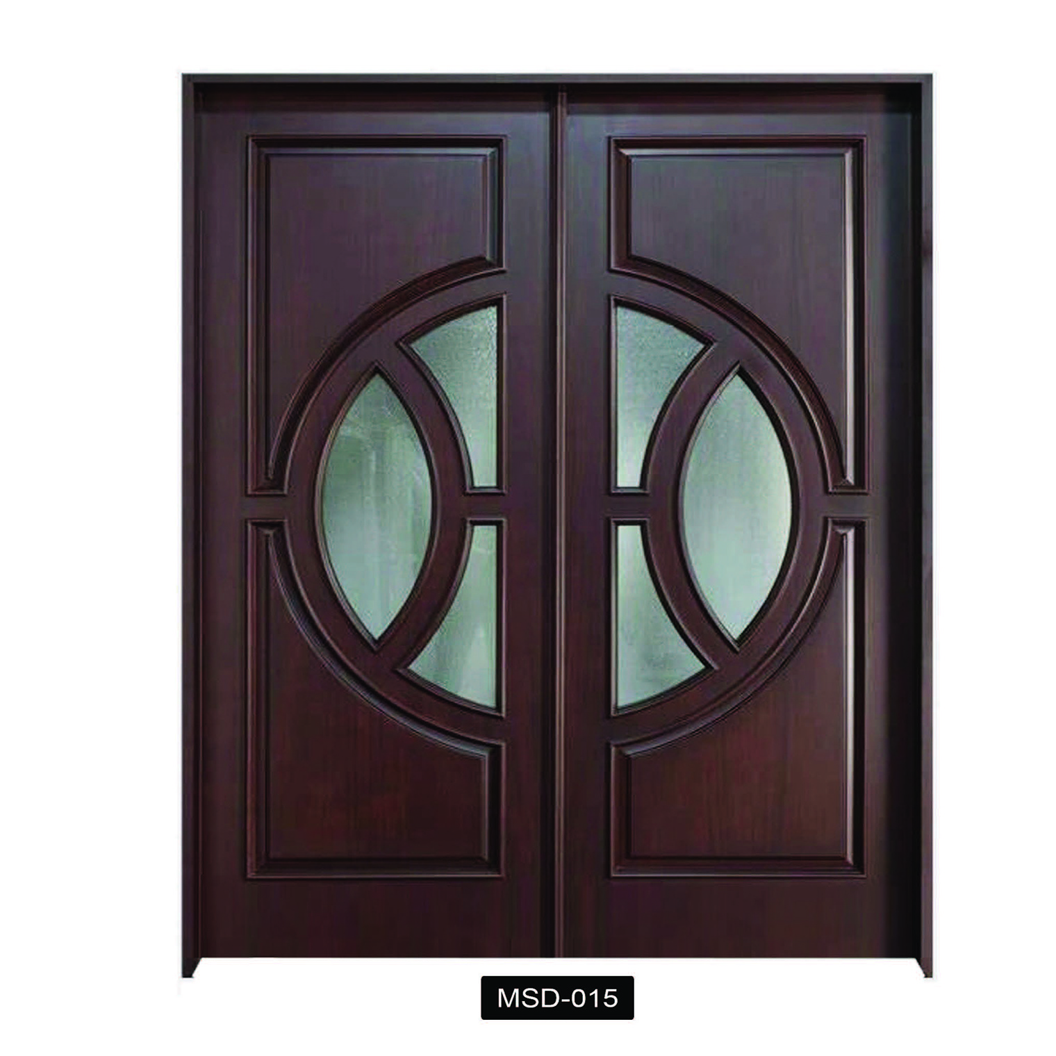 2024 Hot Sale Customized High Quality Modern Design Sound Proof Entrance Double Exterior Front Entry Door