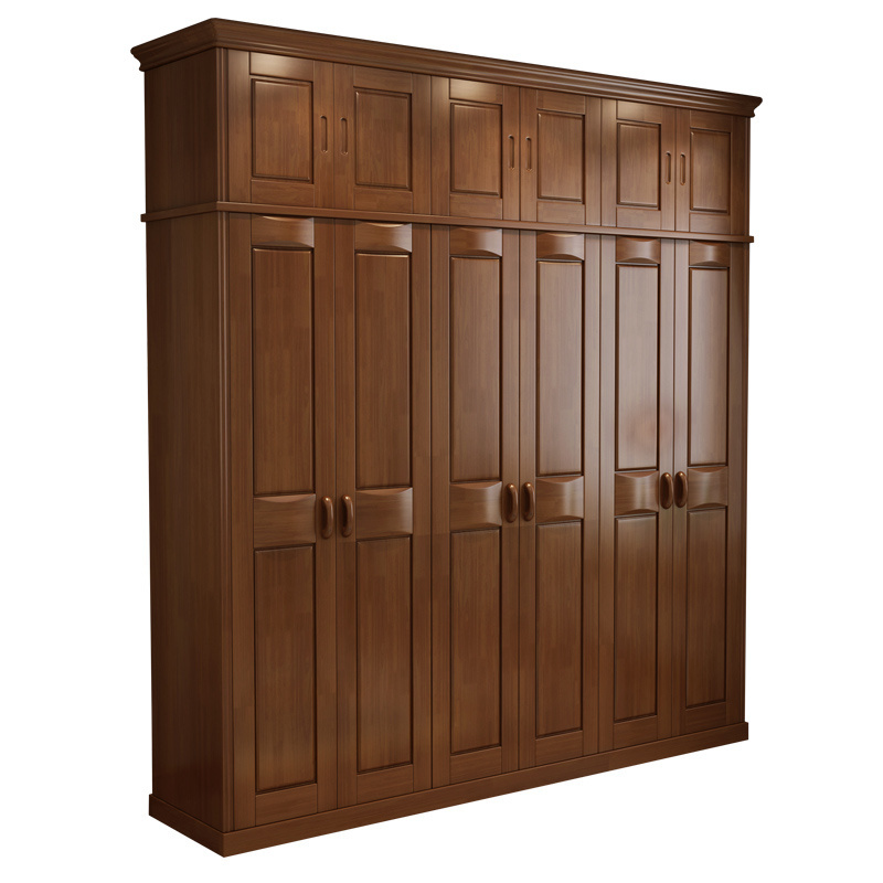 CBMMART 2019 American style luxury cherry solid wood large high quality closet armoire