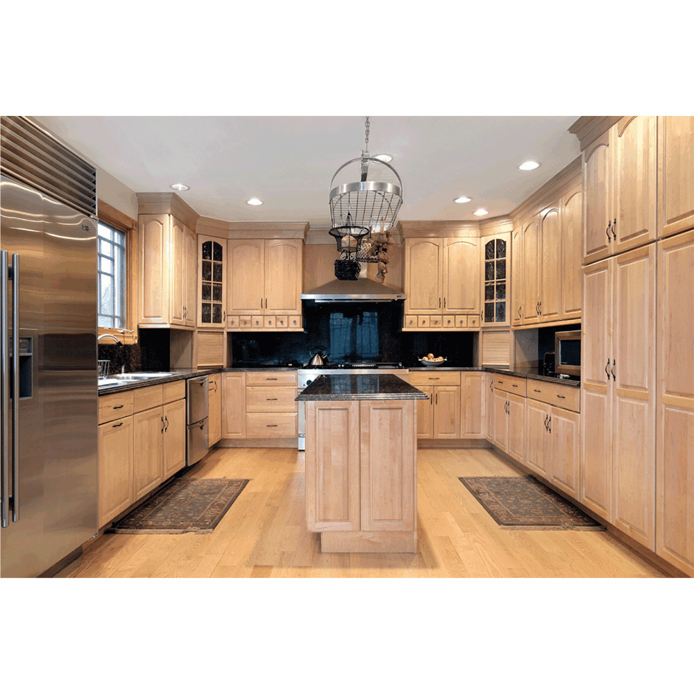 Modern custom modern farmhouse natural white oak cabinetry cupboard kitchen furniture solid wood kitchen cabinet sets