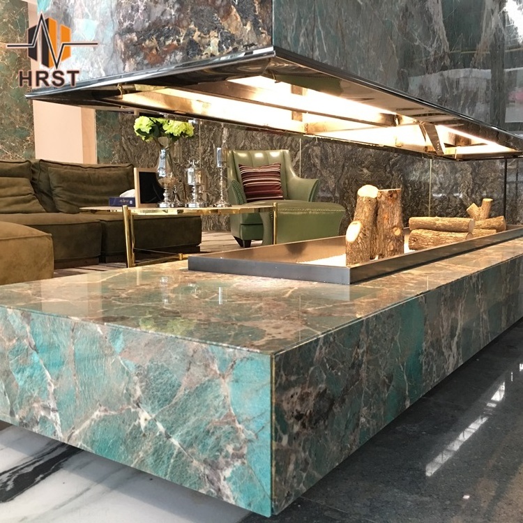 CBMmart Amazons Green Marble Polished Amazonite Granite Slabs Onyx Marble Green Marble Stone for Villa