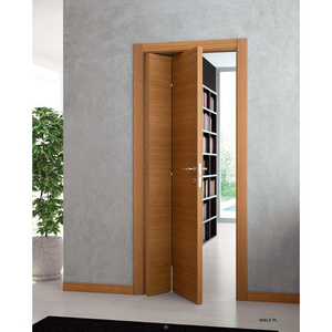 Home Double Interior Folding Doors System Soundproof Wooden Bifolding Door Small Simple Design Panels Bi Fold Doors