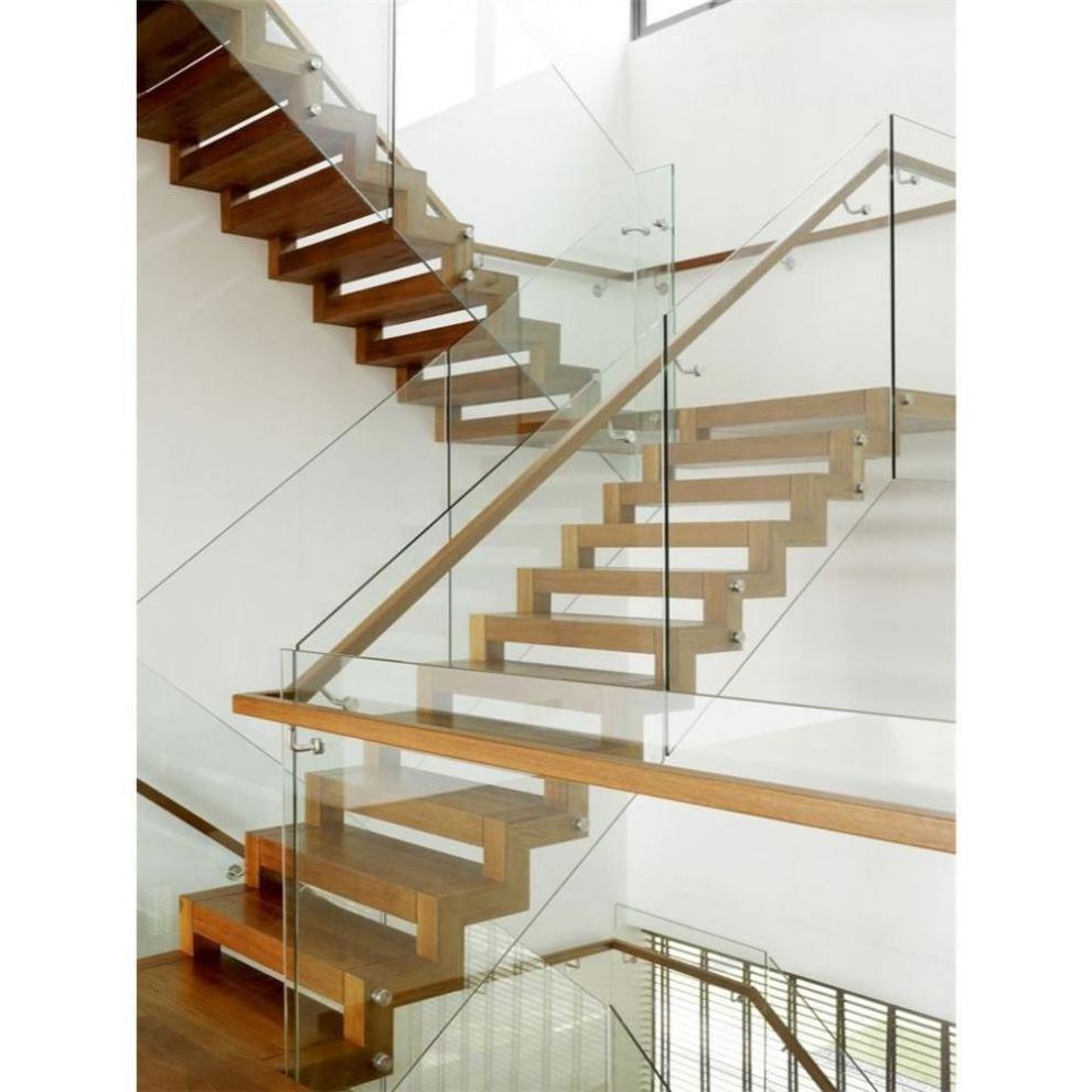 Galvanized Steel fire escape stairs with open grille treads Straight stair