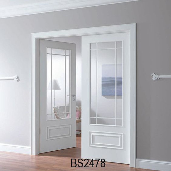 2023 New Beautiful Interior Door European Strong Hdf Wooden Door For Room