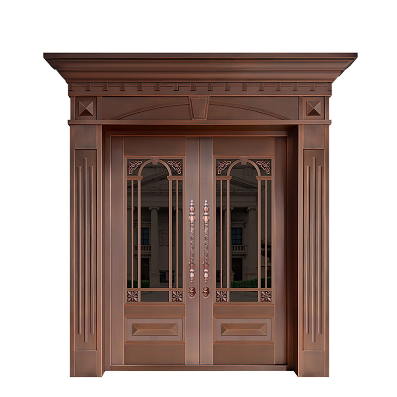 Customized design steel front door reinforced steel security door for house