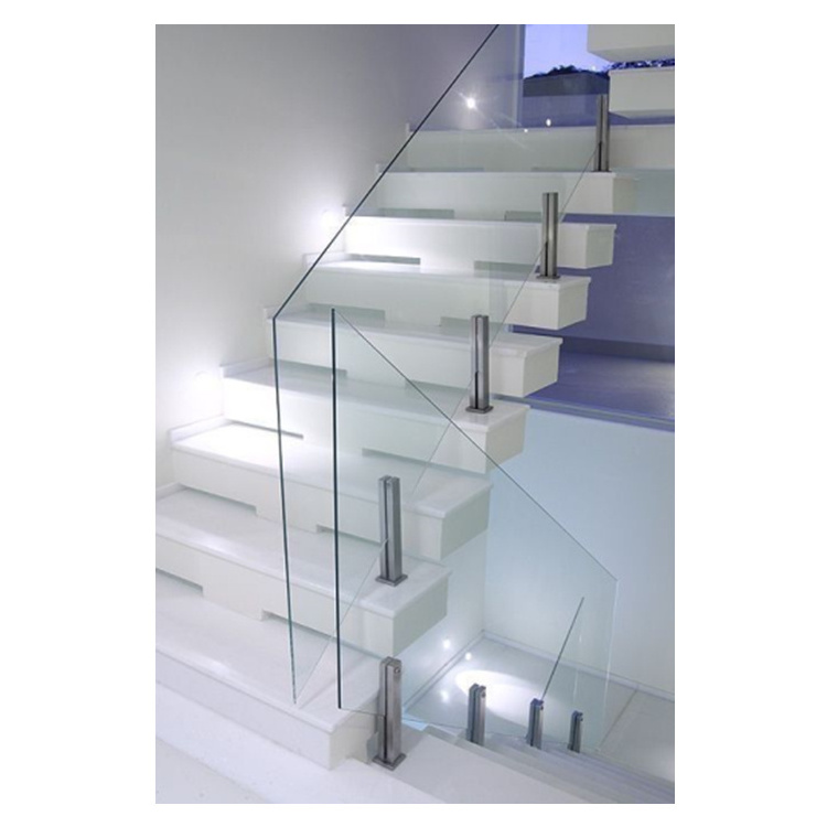 Spigot Tempered Glass Staircase/Balcony Balustrades & Handrails Railing Design Stairfor Project