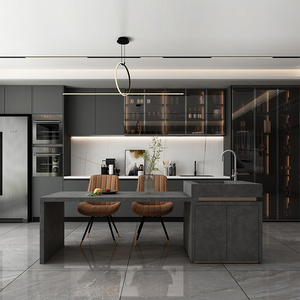 2022 hot popular kitchen cabinets home decoration post-modern design