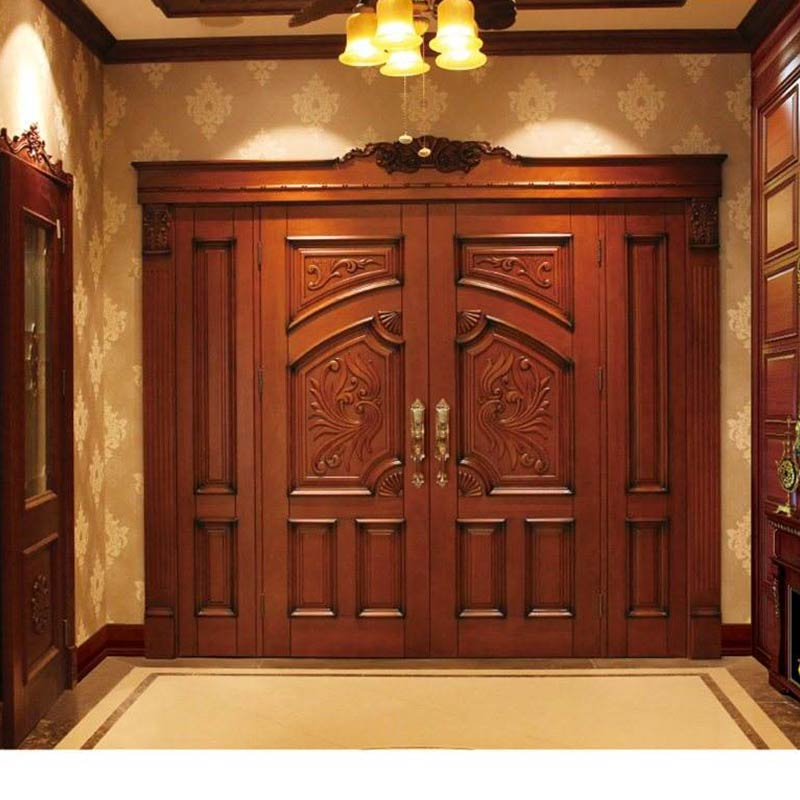 fancy best paint prehung solid core wood door modern hotel interior bedroom wooden door design