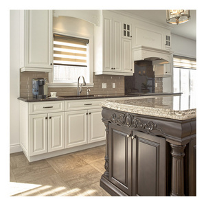 North American Kitchen Cabinet Solid Walnut Wood White Shaker Cherry Wood Kitchen Cabinets