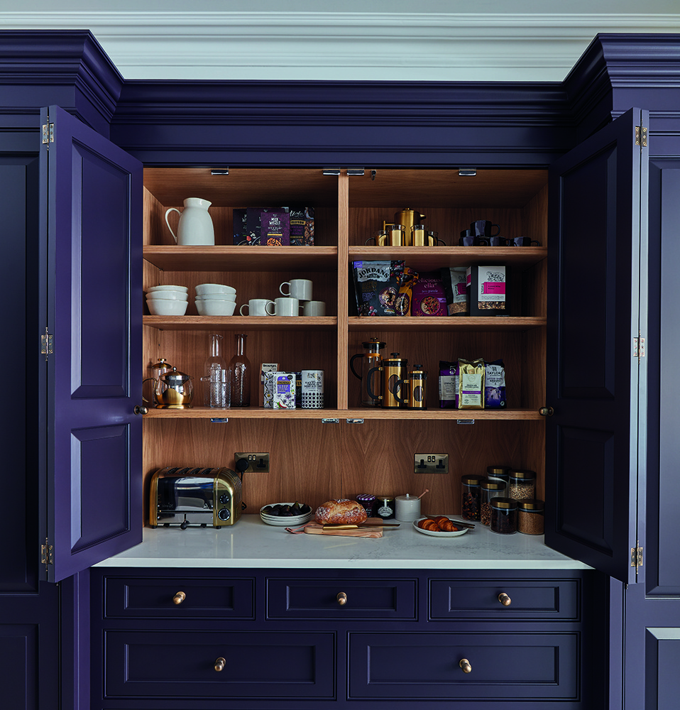 Customized Solid wood Pantry with big Storage space