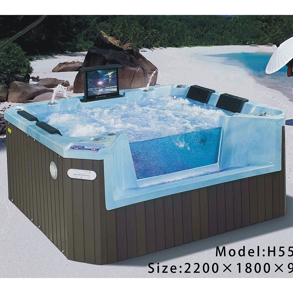 Built-in whirlpool bathtub 2 person hot tub whirlpool outdoor spa