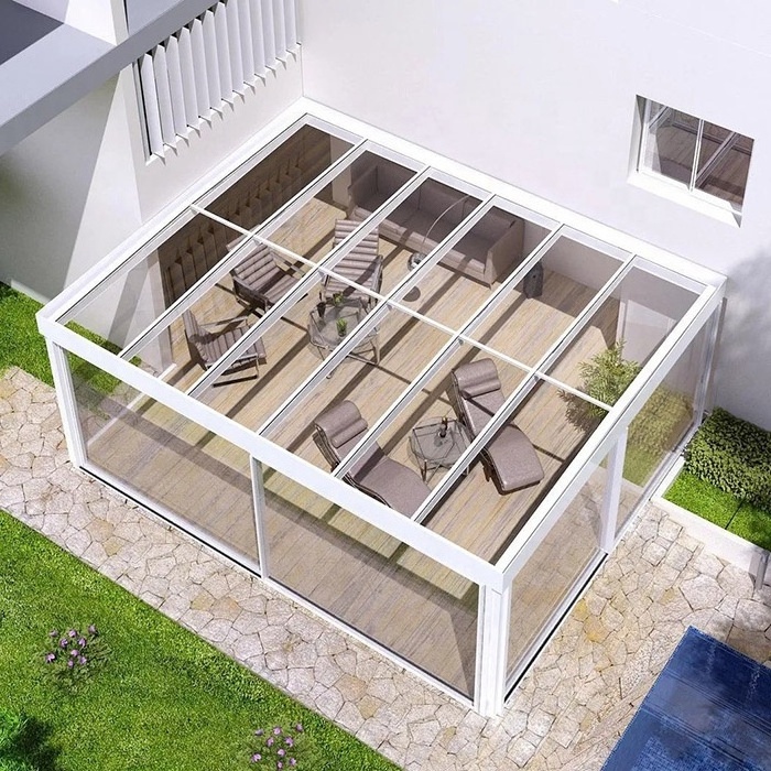 CBMmart High Quality Modern Outdoor Glass Room Used Free Standing Sunroom Tempered Glass for Sunroom