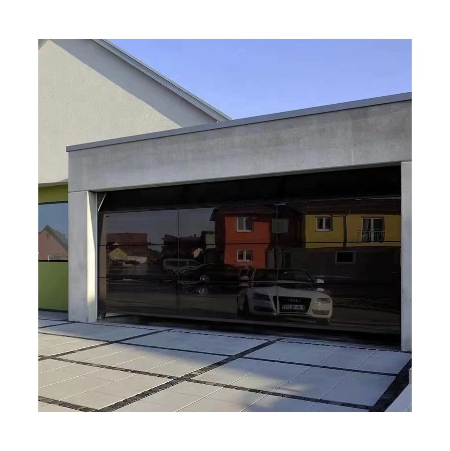 CBMmart Master Well New Design Modern Aluminum Tempered Full View Glass Garage Door Price Mirror Plexiglass Panel Doors