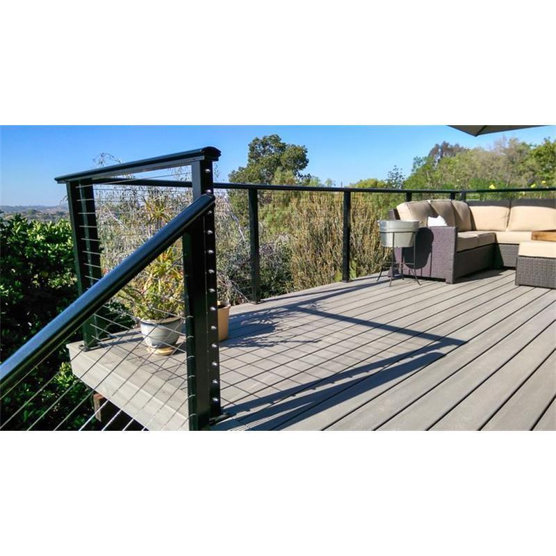 Aluminum anti-rust stainless steel standard cable railing system for balcony