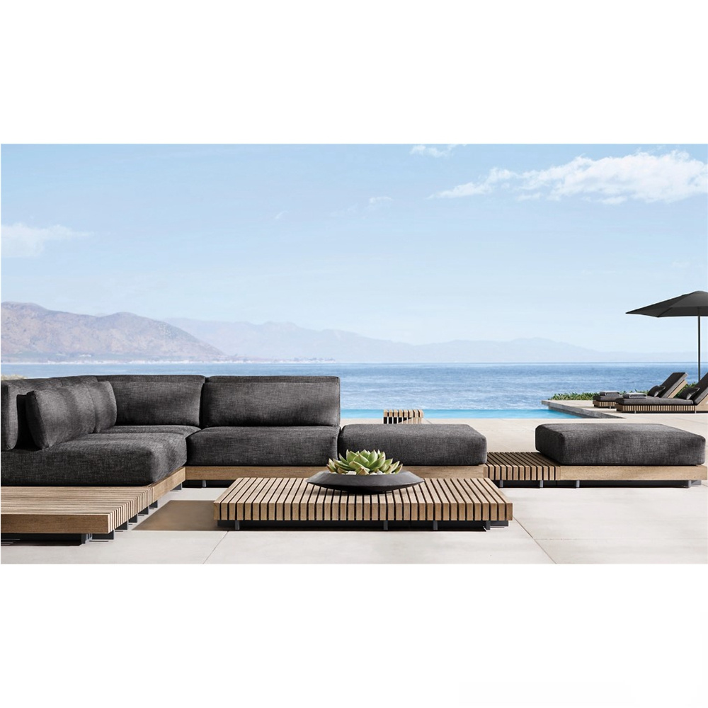 CBMmart Sectional Outdoor Furniture Waterproof Patio Lounge Outdoor Garden Rattan Sofa