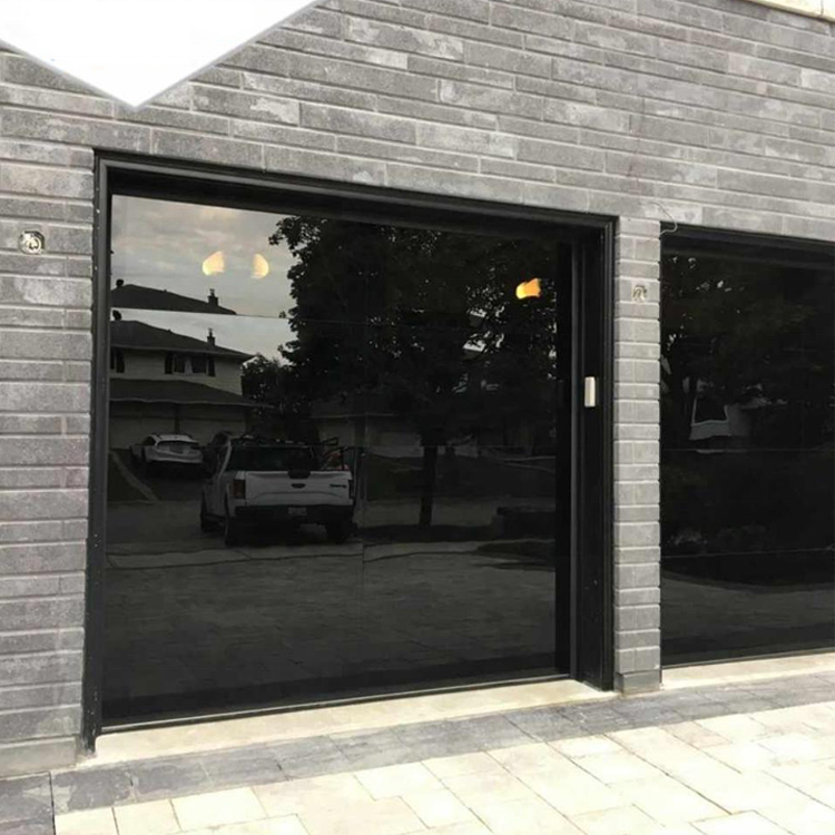 CBMmart Master Well New Design Modern Aluminum Tempered Full View Glass Garage Door Price Mirror Plexiglass Panel Doors