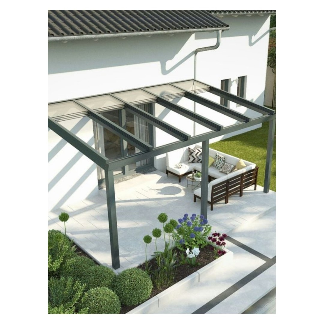 CBMmart All Season Motorized Bioclimatic Pergola Waterproof Aluminum Garden Pergola Gazebo