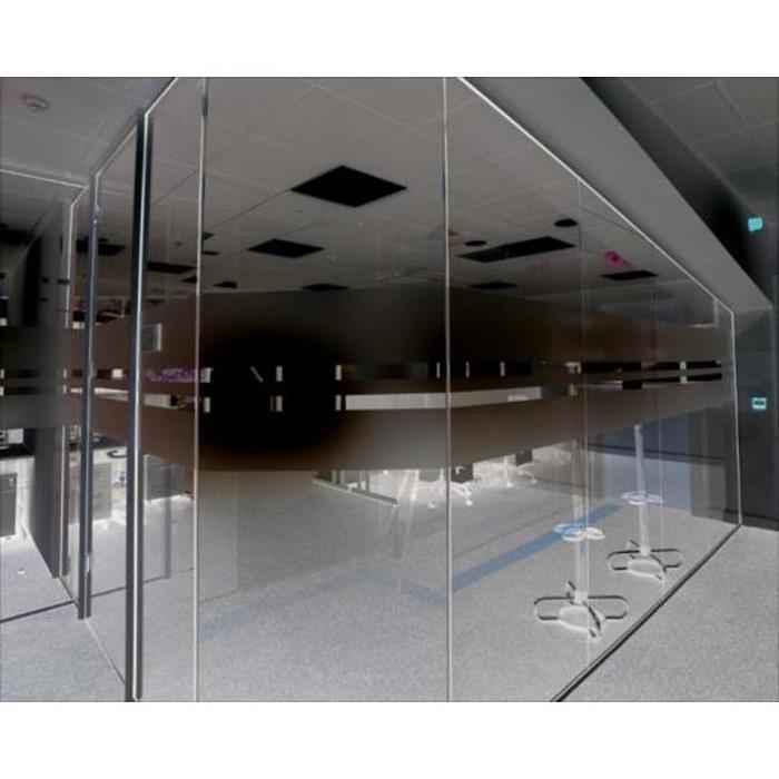 Ultra narrow frame interior glass partition slim profile tempered glass office partition